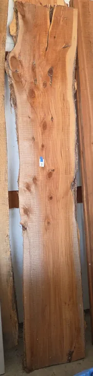 2-in thick cedar live edge slab