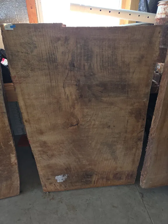 Large 3 inch thick White oak live edge slab