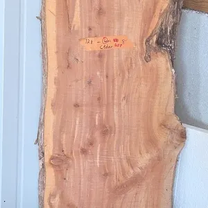 2-in thick live edge cedar slab