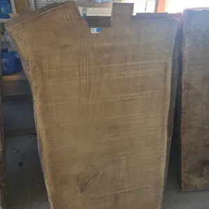 Large 3-inch thick white oak live edge slab