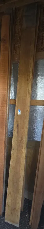 3 -- kiln-dried cedar 4 quarter boards