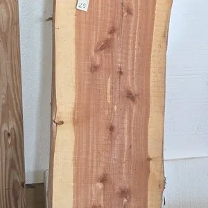 2 in thick live edge cedar slab