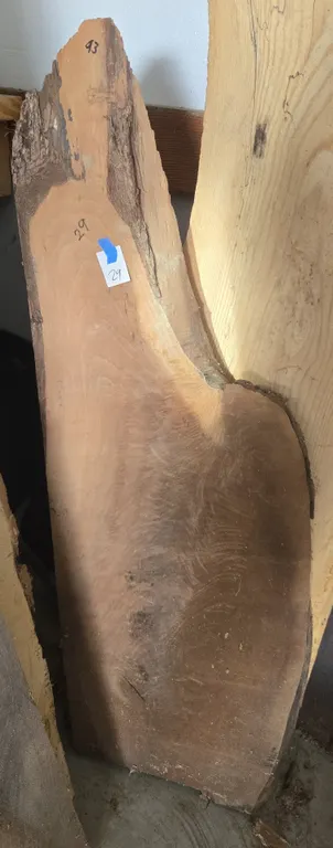 2 in thick Live edge Walnut River table slab