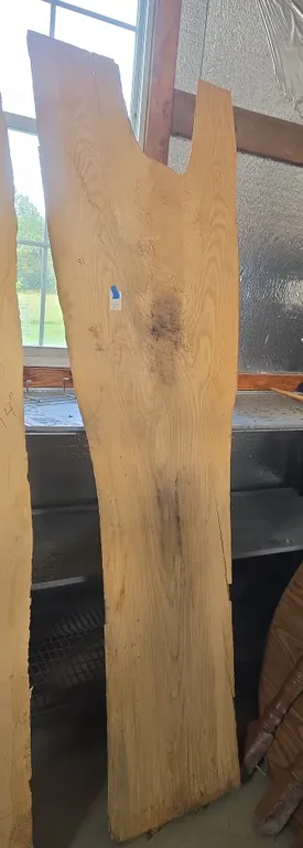 2 inch thick live edge Ash River table slab