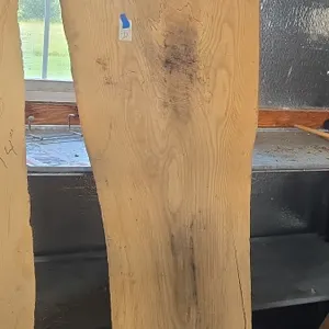 2 inch thick live edge Ash River table slab