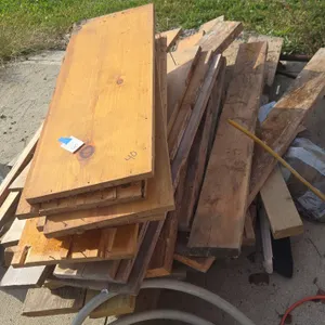 Pile of scrap lumber