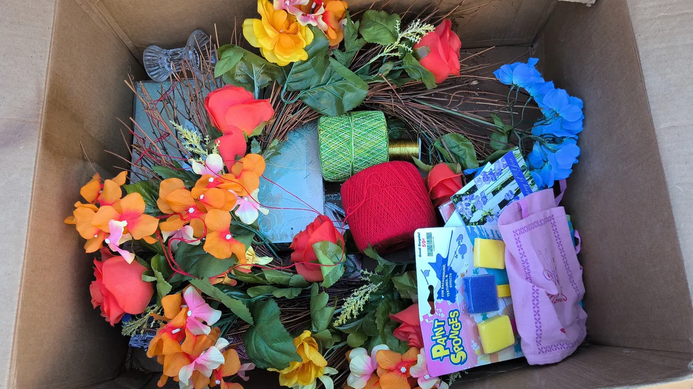 Floral Wreath & Craft Supplies Lot