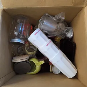 Misc Kitchen Items: Storage Jar, Glasses, Saucer & More Lot