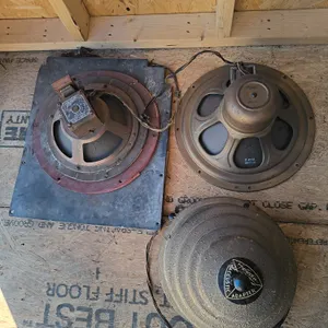 Vintage Zenith Speakers & Zenith Acoustic Adapter Lot