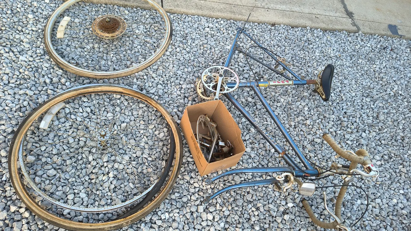Vintage Fuji Berkeley Bike Parts Lot
