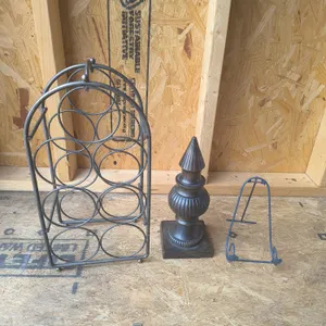 Wine Holder & Decor Lot