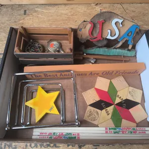 Eclectic Collectibles Lot: Vintage Sign, Souvenirs & Misc Items