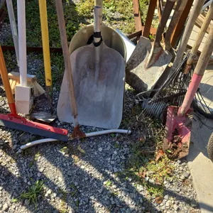 Assorted long-handled tools
