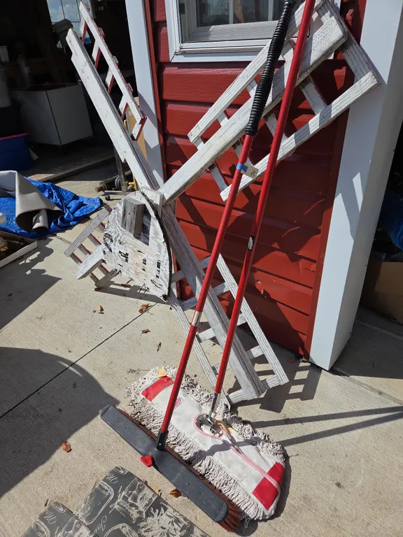 Shop broom and dust mop
