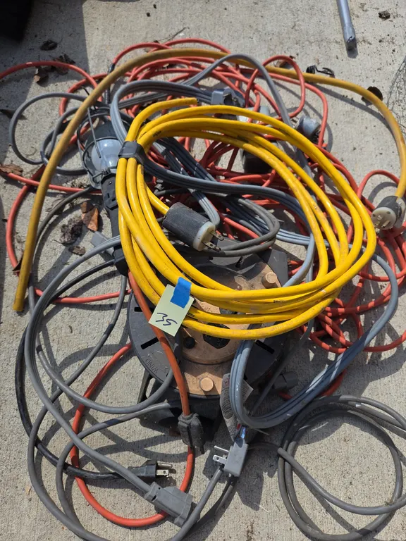 Assorted extension cords