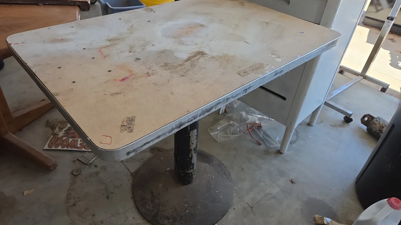 Vintage formica top table