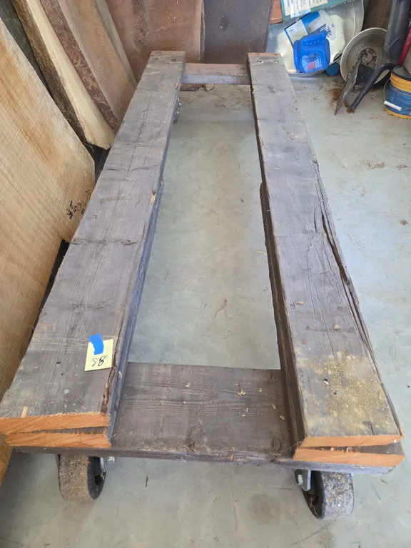 Heavy duty lumber stack rolling cart