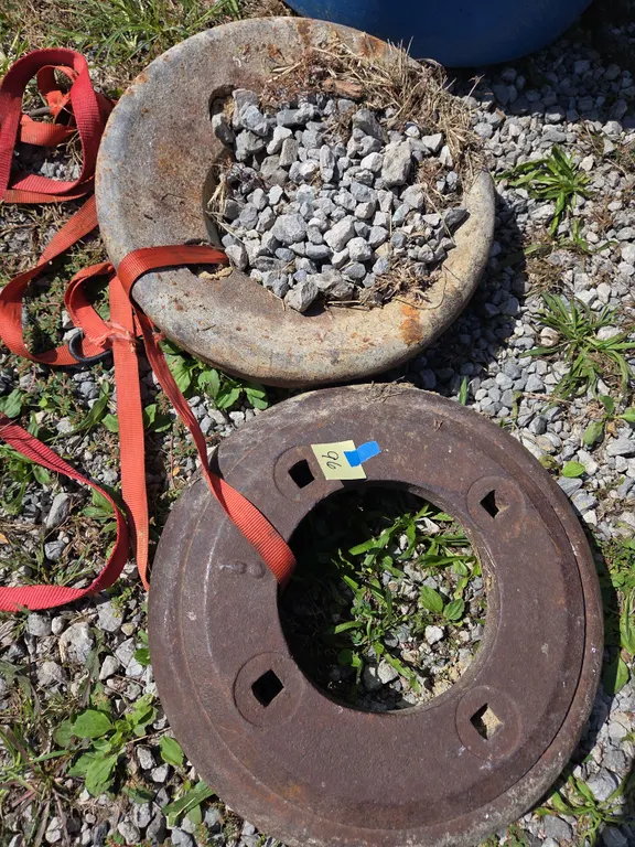 Steel tractor wheel weights