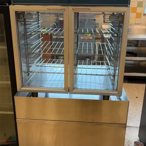 2008 Alto-Shaam 750-GDU/PT pass-through heated holding cabinet. Features Halo Heat technology, dual pass-through glass doors, adjustable interior wire