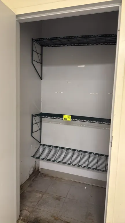 Green metal wire wall-mount shelves. Features green-coated finish. Includes (3) wire shelves and wall-mounting brackets. 4'L.