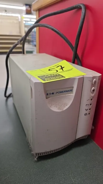 Eaton Powerware PW5115 1000 USB battery backup uninterruptible power supply. Features (6) AC outlets, USB and DB-9 serial communication ports, and net