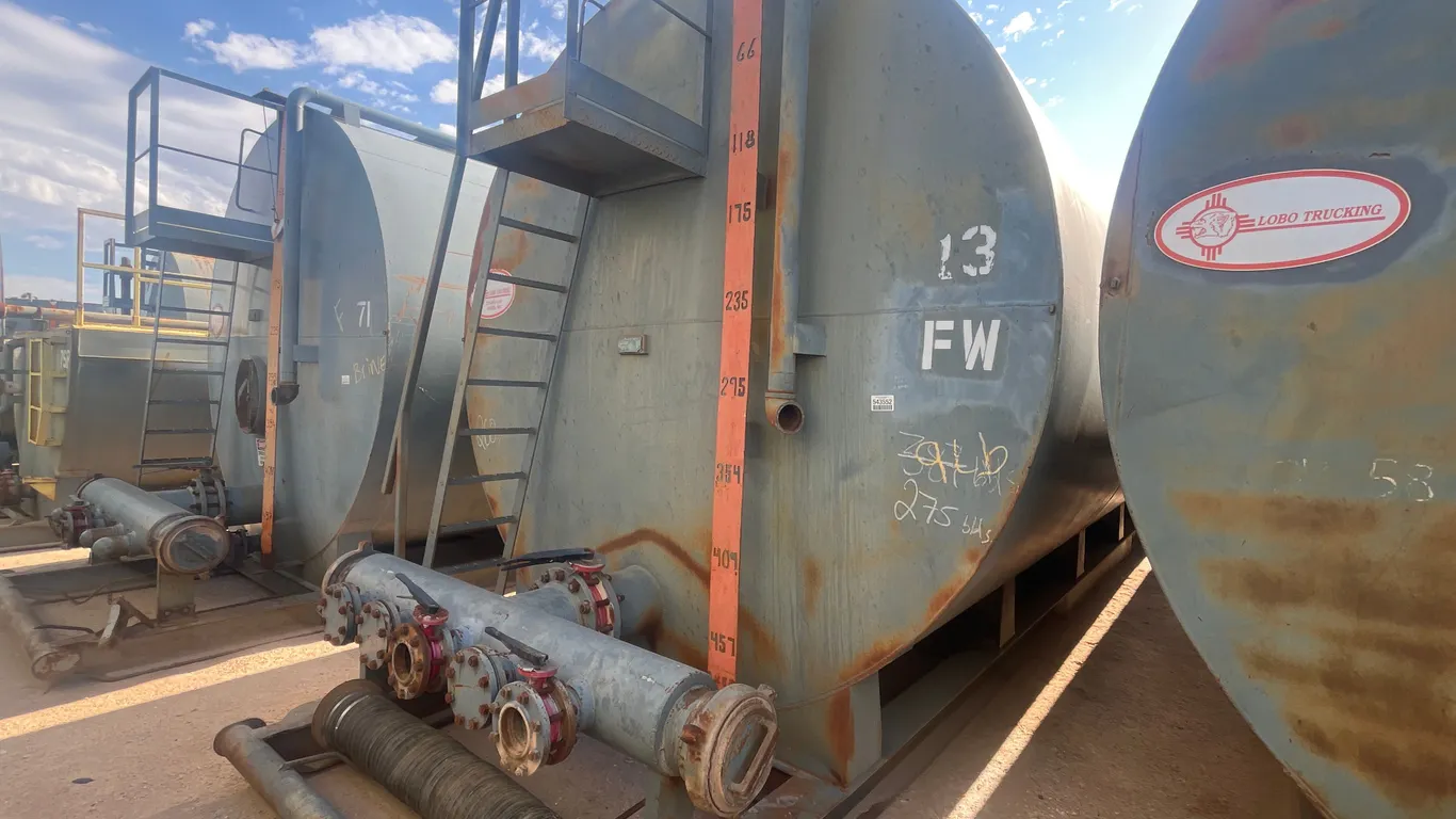 500 BBL SKID MOUNTED FRAC TANK