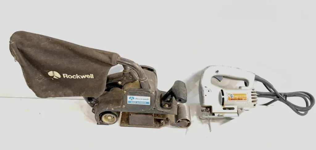 3Sears Craftsman drill, Rockwell belt sander and