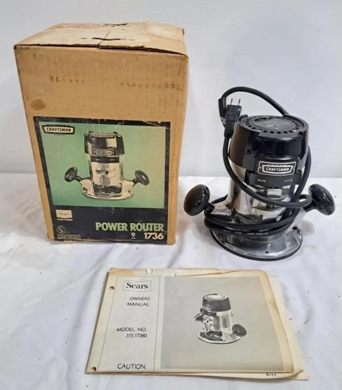 Sears Craftsman Router mdl no. 315 - tested w/