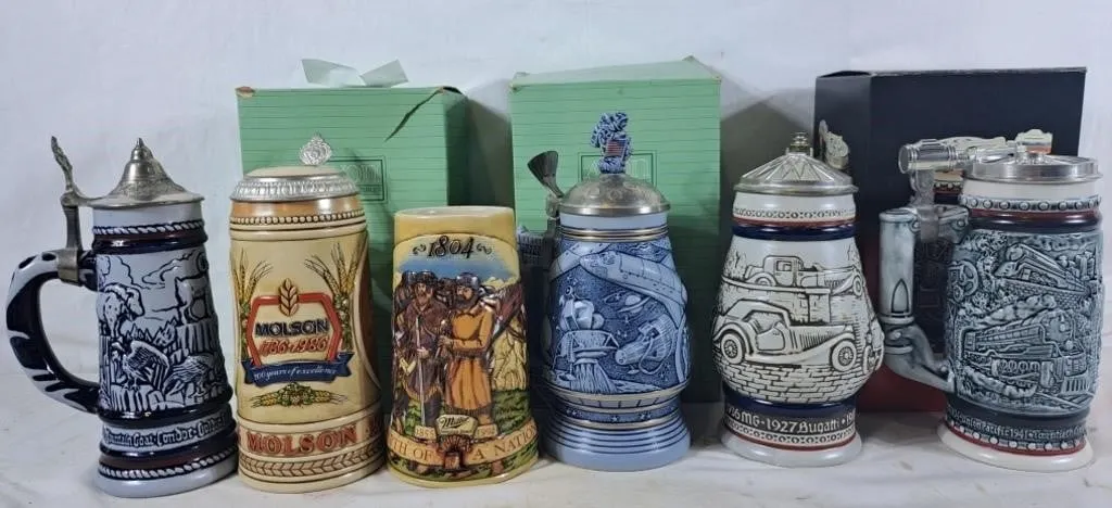 Assortment of Vintage Avon Steins