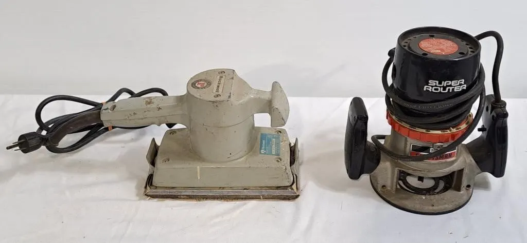 Sears Super router / Rockwell sander, Weller