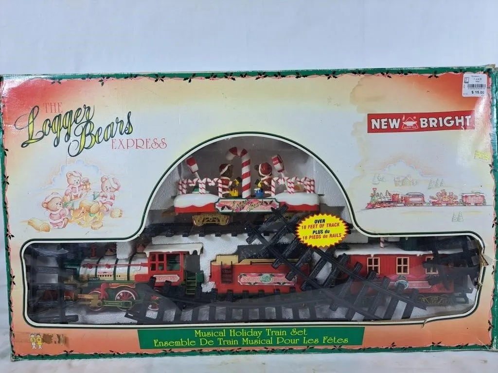 New Bright "The Logger Bears Express" Train Set