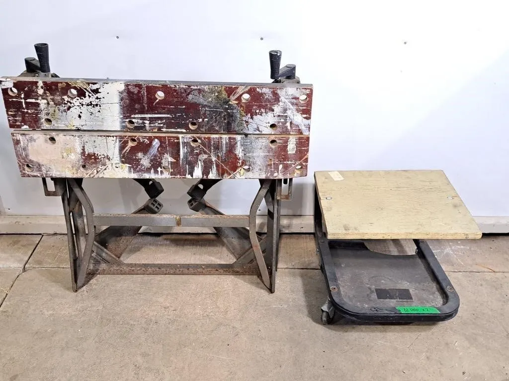 Folding / adjustable workbench and rolling