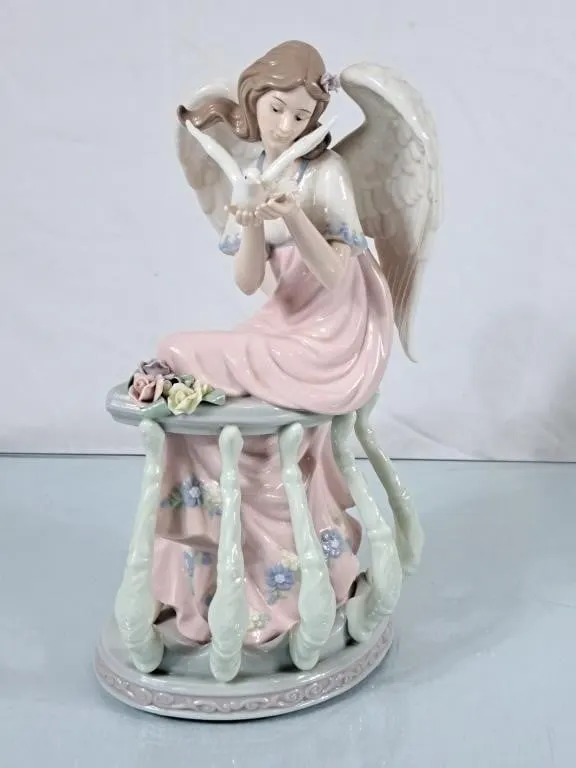 O'Well Grandeur Noel Porcelain Angel - 12"H