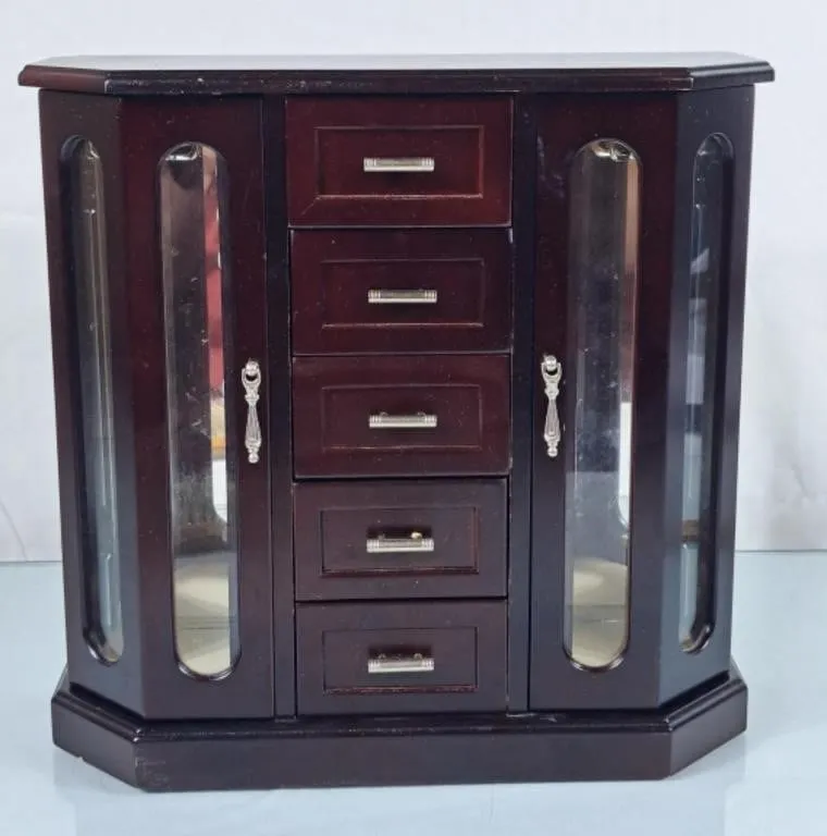 Mahogany Coloured Jewelry Box