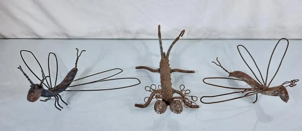 Railroad Tye Folk Art Insects