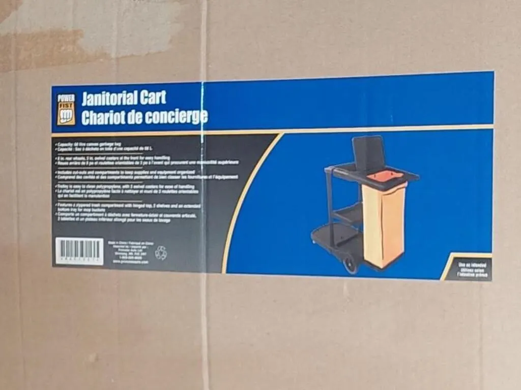 Power fist Janitorial cart - appears new