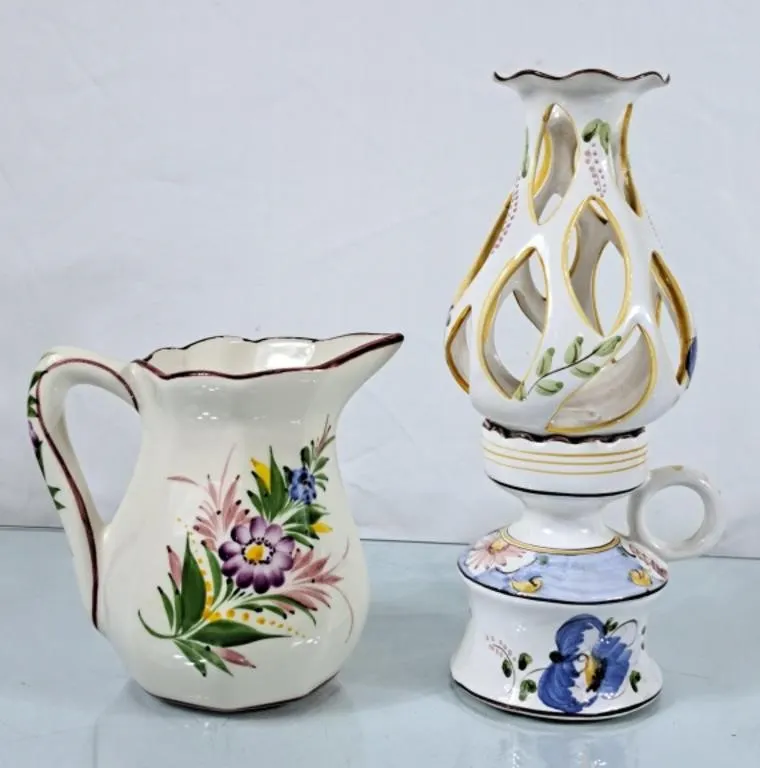 Beautiful Hand Painted in Portugal Pottery