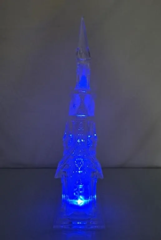 Acrylic Light Up Church - 18.5"H