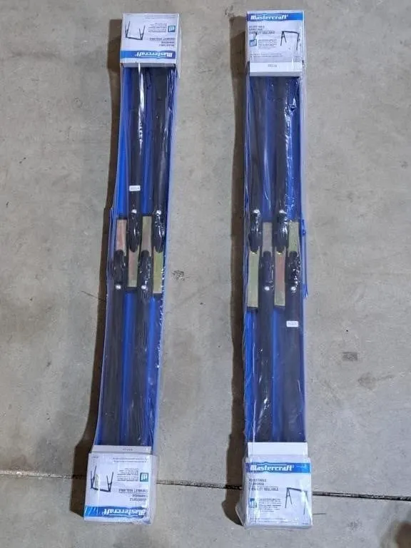 Pair of metal saw horses