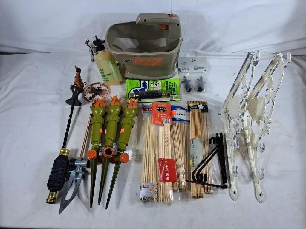 Wooden Dowels, Planter Hanging Hooks, Sprinklers,