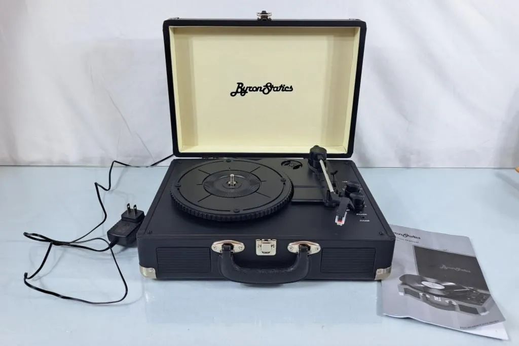 Byron Statics Record Player - Tested & Working