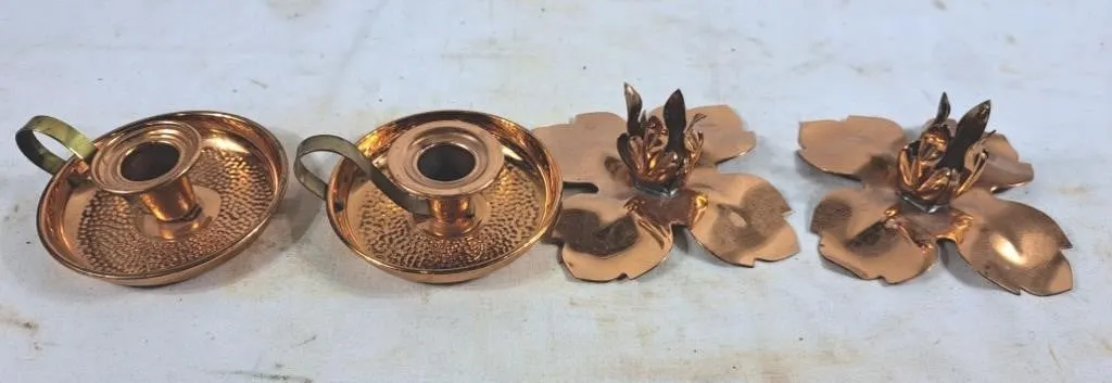 Copper Candle Holders