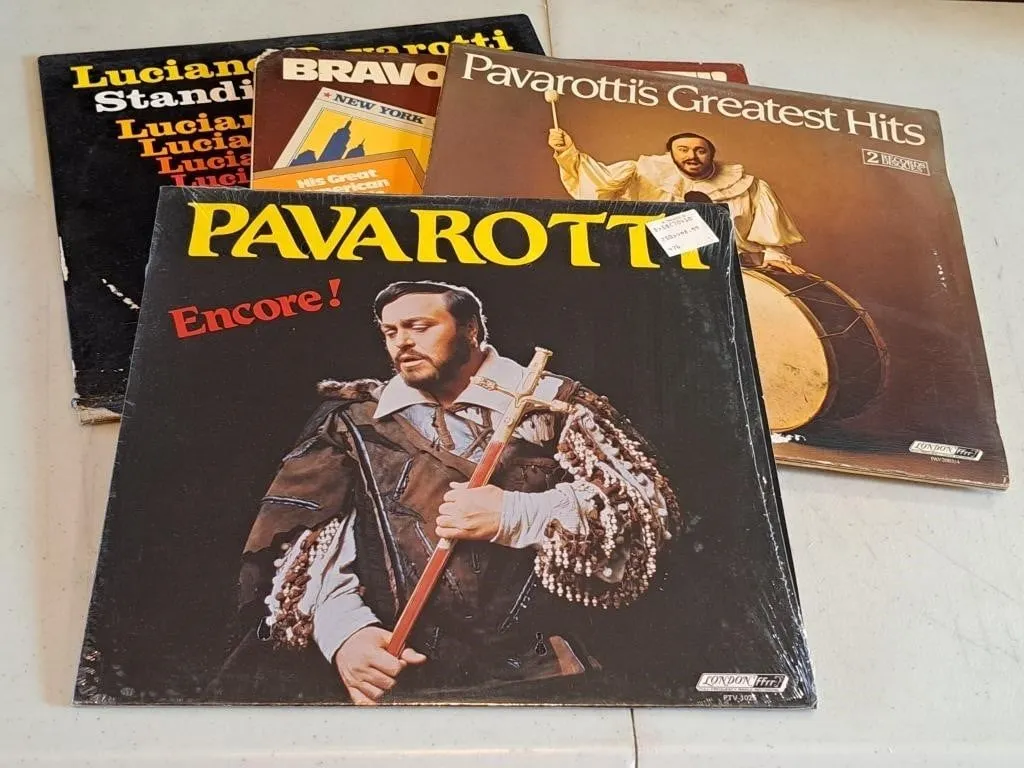 Collection of Pavarotti Vinyl Records