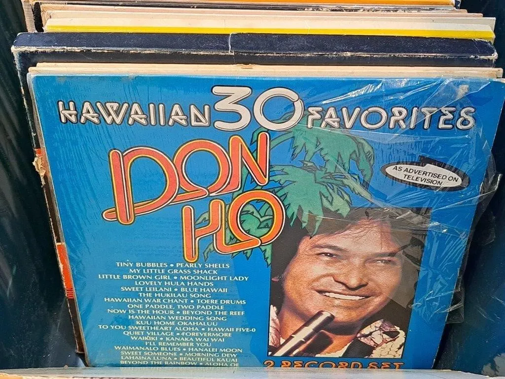 Tote of Vinyl Records - Neil Diamond, Liberace,