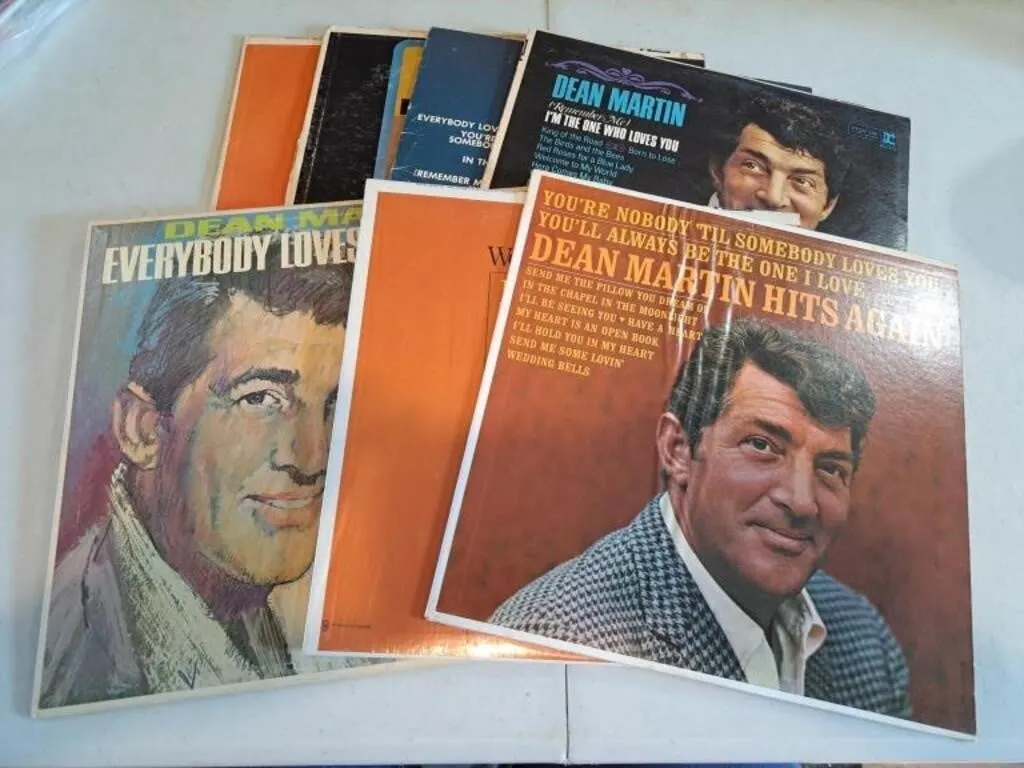 Collection of Dean Martin Vinyl Records