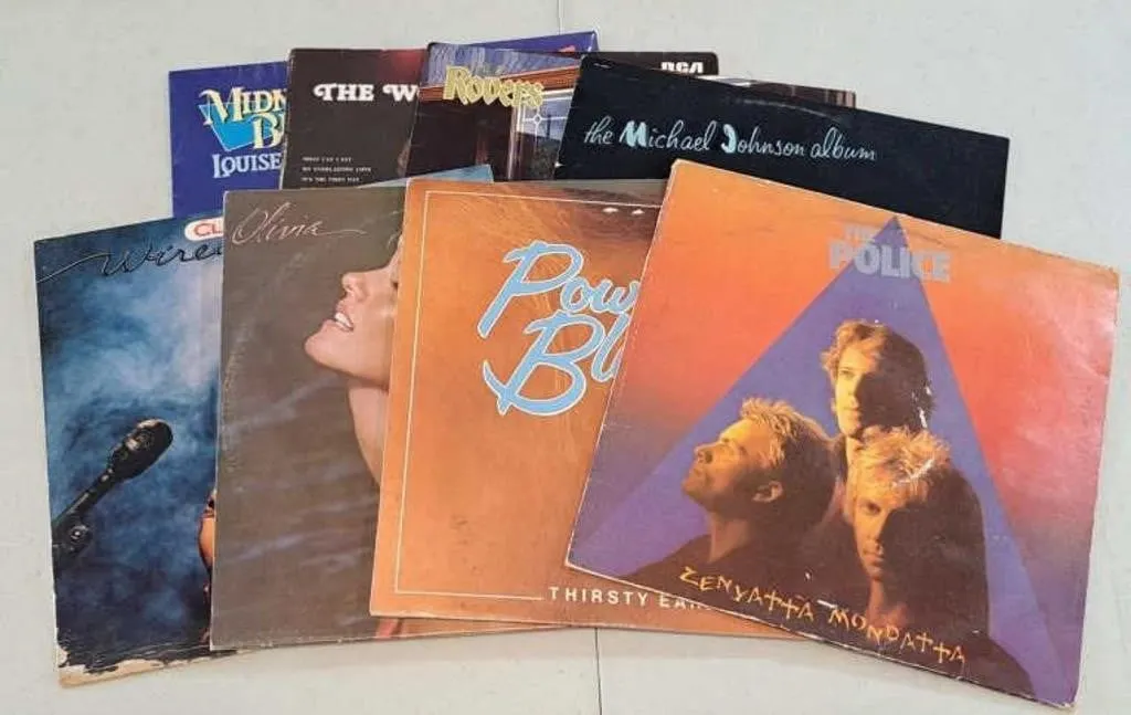 Vintage Vinyl Records - The Police, Powder Blues,