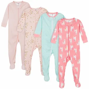 Gerber Footed Pajamas Love Llamas 12 Months 4pk