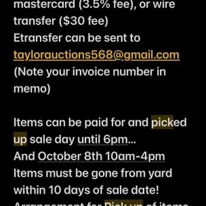 Payment & Pick Up