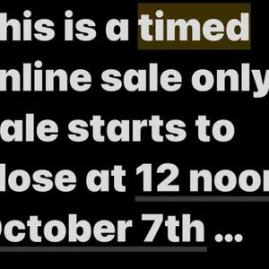 Timed online only