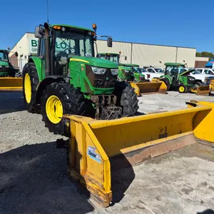 2014 John Deere 6125M Tractor w/ HLA SnowWing Snow Blade
 UNRESERVED
